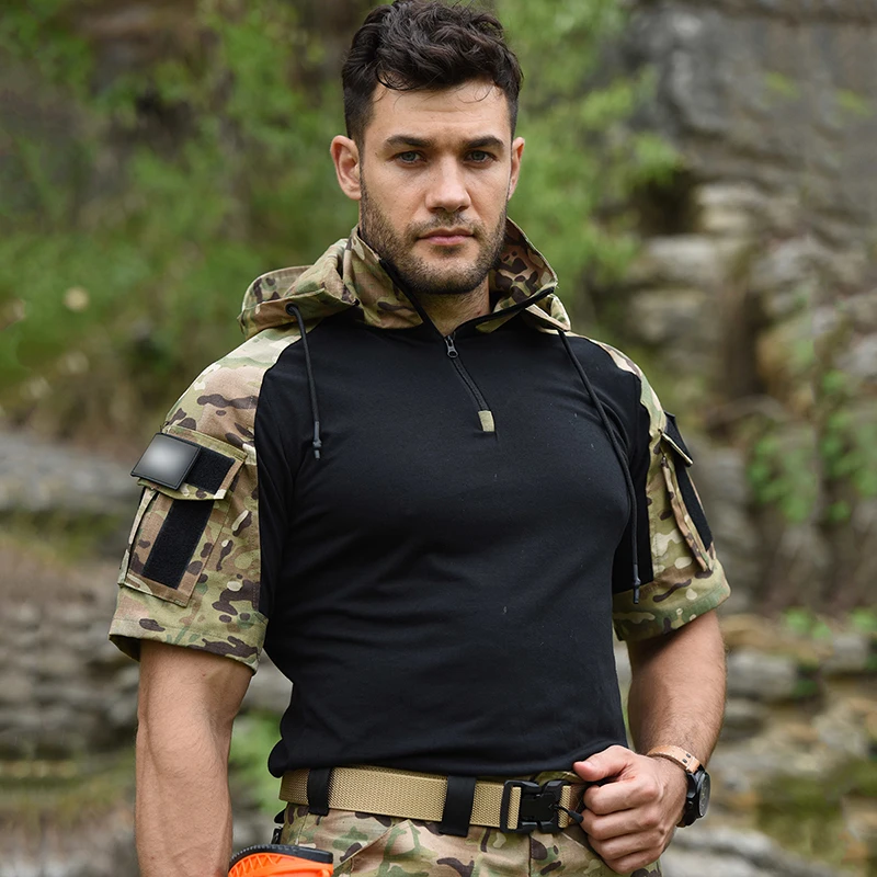 Wildman Hunting & Outdoor Photos - Tactical T-shirt Men Short Sleeves Summer