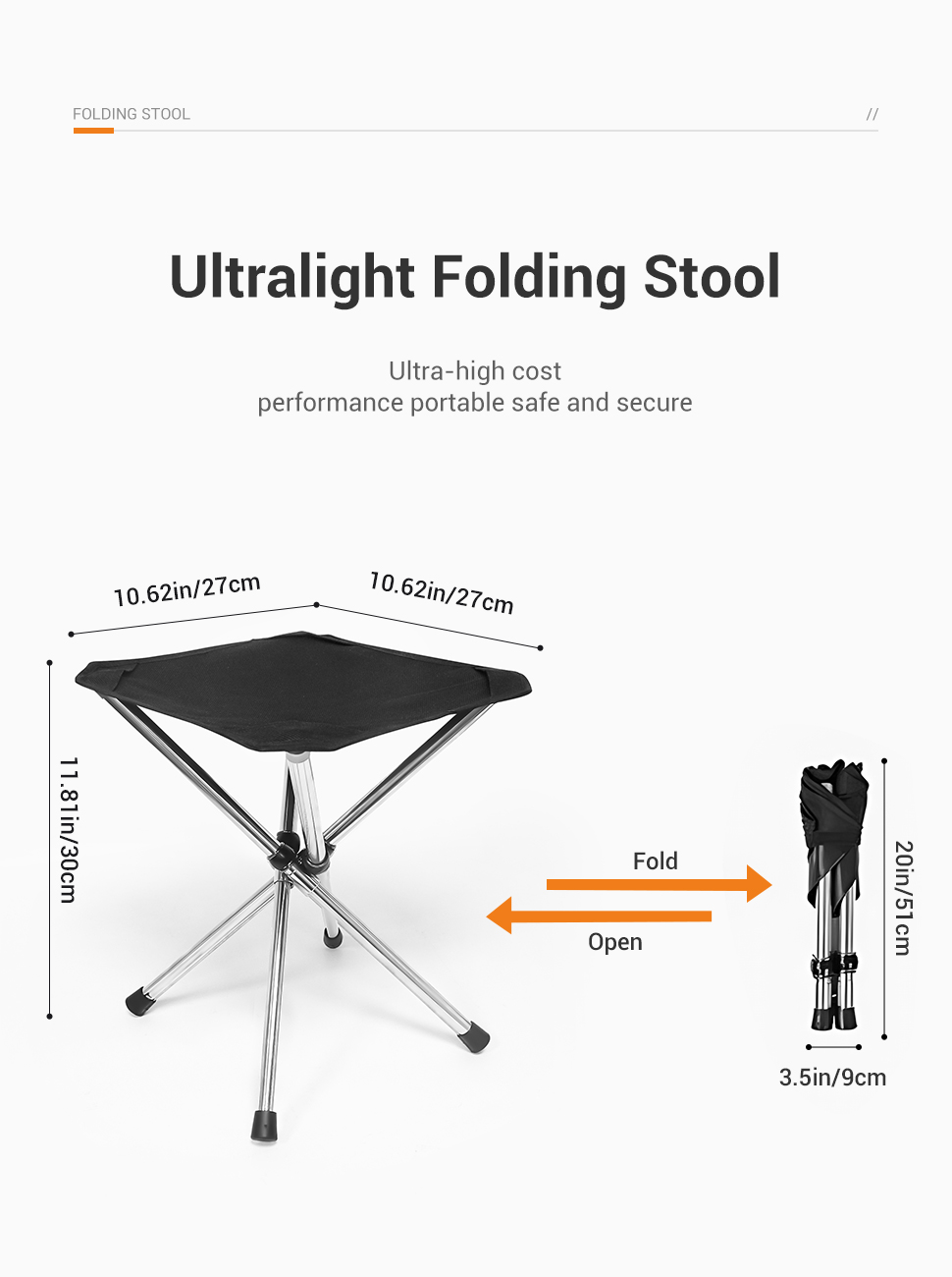 WESTTUNE Portable Folding Stoo - Outdoor Hunting Chair avaliação e preço