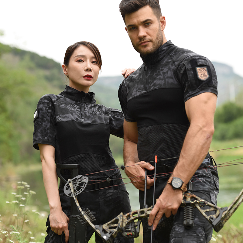 Tactical T Shirt Shirts Men Ai - Wildman Hunting & Outdoor Photos avaliação e preço