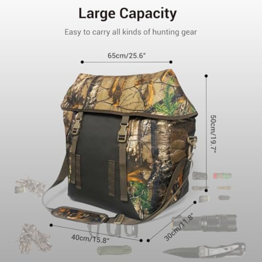Water-Resistant Camouflage Duf - Outdoor Hunting Gear Storage avaliação e preço