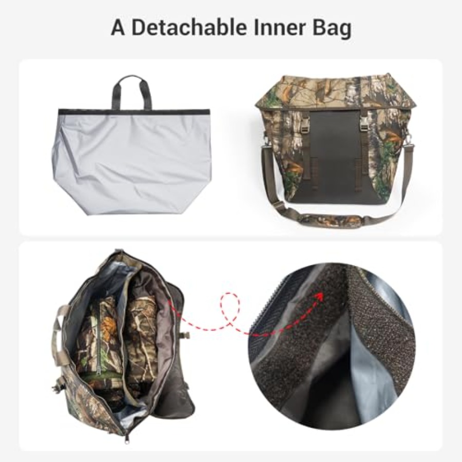 Water-Resistant Camouflage Duf - Outdoor Hunting Gear Storage avaliação e preço