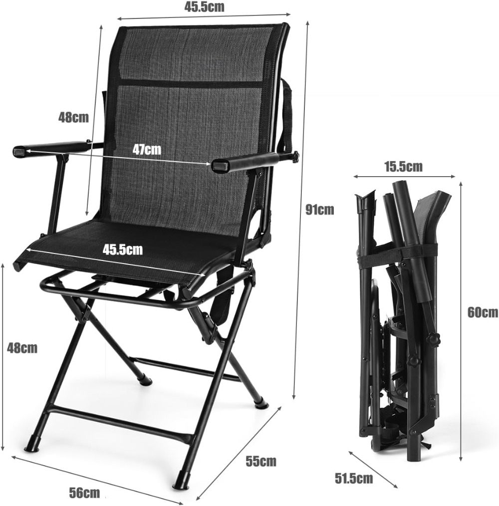 360 Degree Swivel Hunting Blin - Outdoor Hunting Chair avaliação e preço