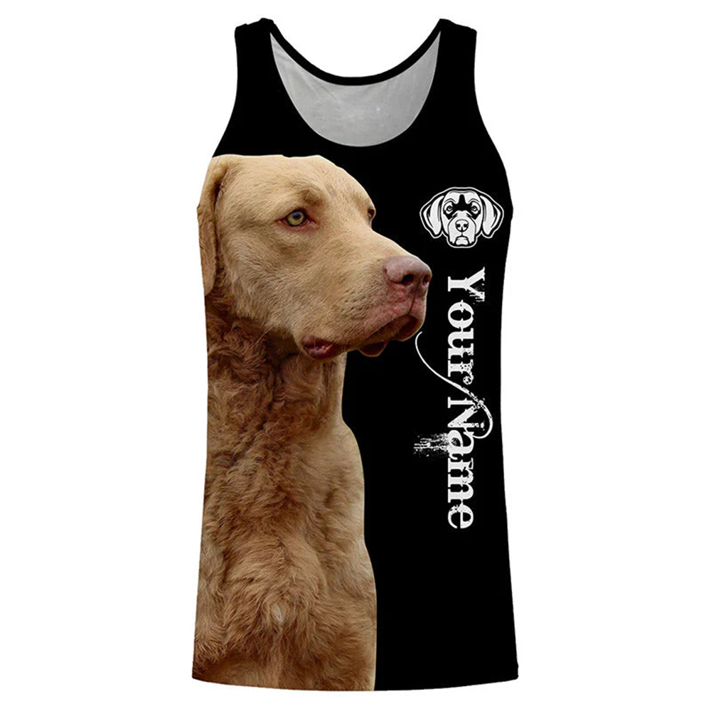 Personalized Dog Lover Tank To - Hunting Dog Outdoor avaliação e preço