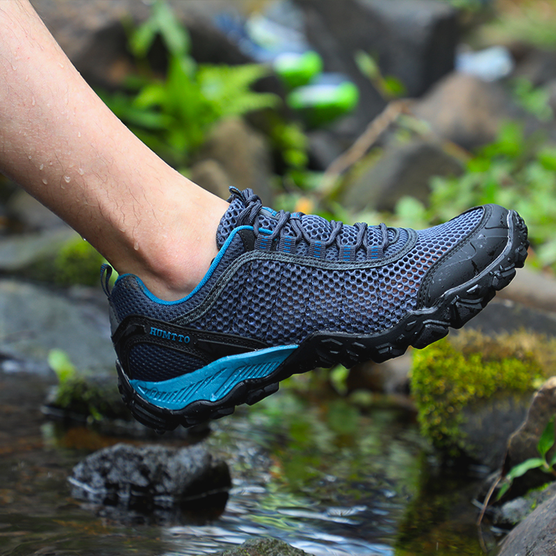 HUMTTO Hiking Shoes Men Breath - Outdoor Hunting Boots For Men avaliação e preço