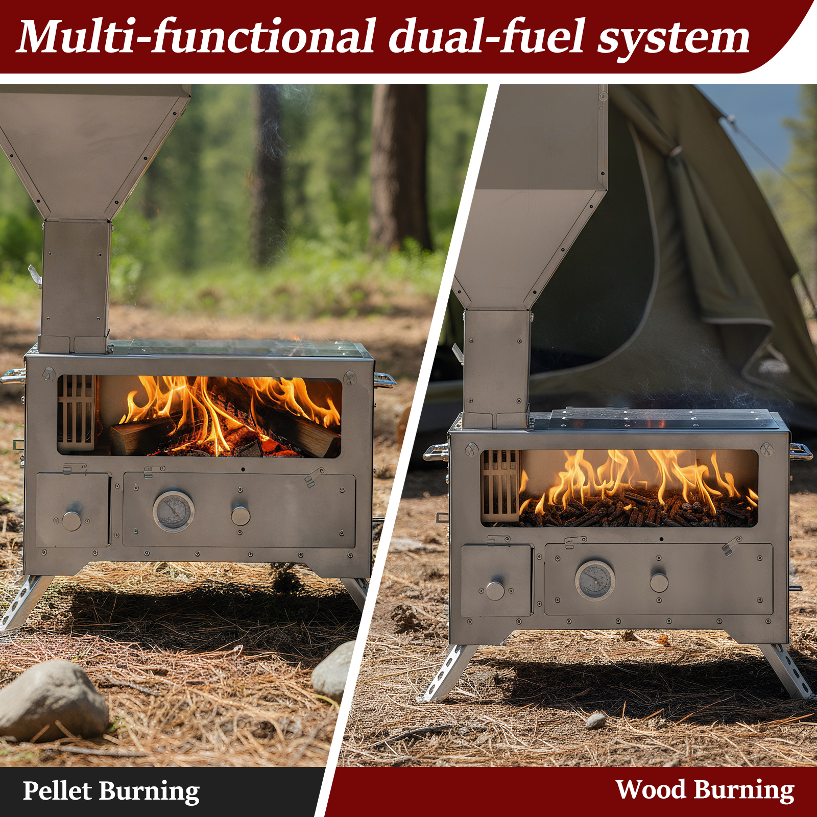 Wood Burning Fireplace with Ch - Outdoor Hunting And Fishing avaliação e preço