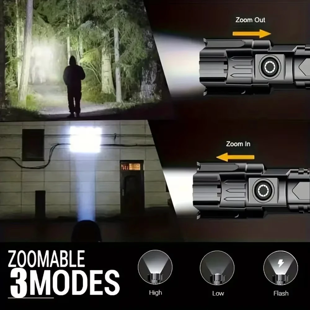 Tactical LED Flashlight 2000LM - Tactical Flashlight Rechargeable avaliação e preço