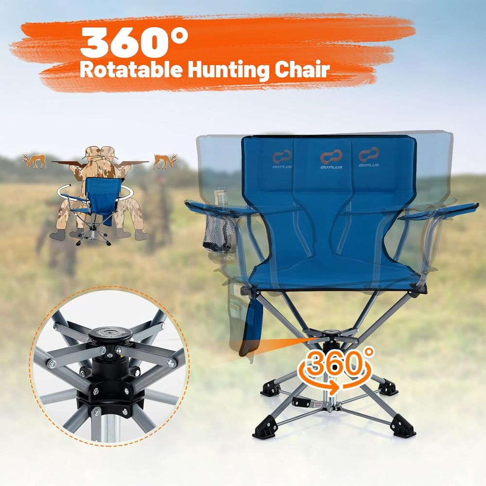 360 Degree Swivel Folding Hunt - Outdoor Hunting Chair avaliação e preço