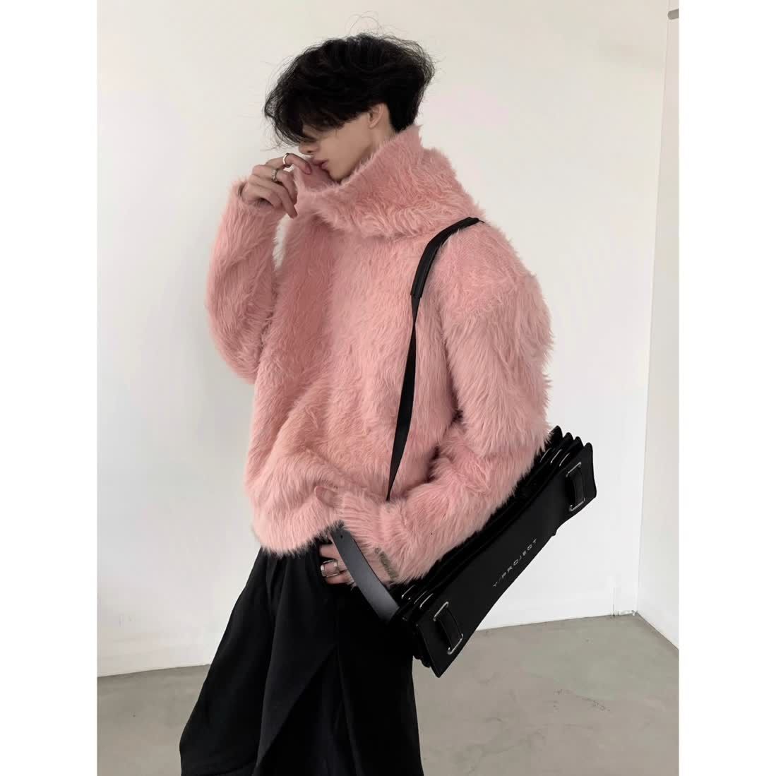 Fur Collar Pullovers Pink Mens - Wildman Hunting & Outdoor Photos avaliação e preço