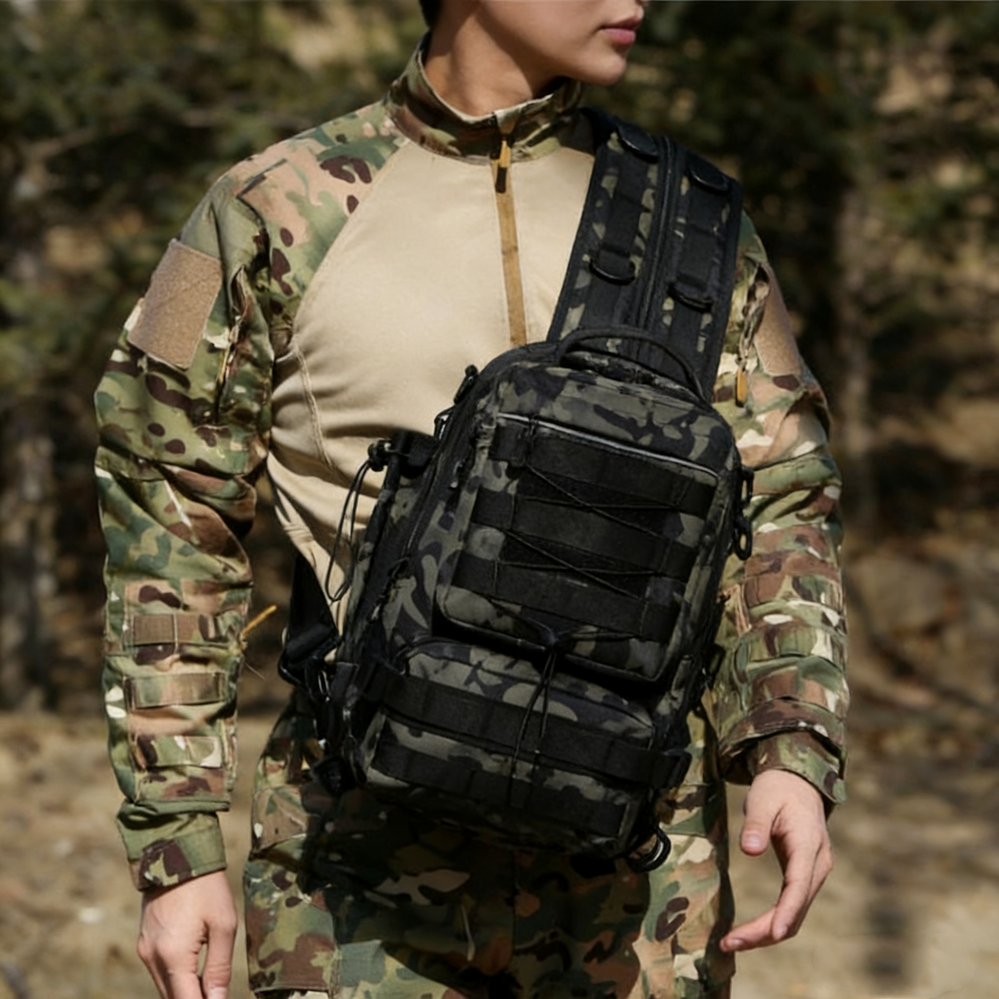 Men Outdoor Shoulder Fishing L - Outdoor Hunting Gear Storage avaliação e preço