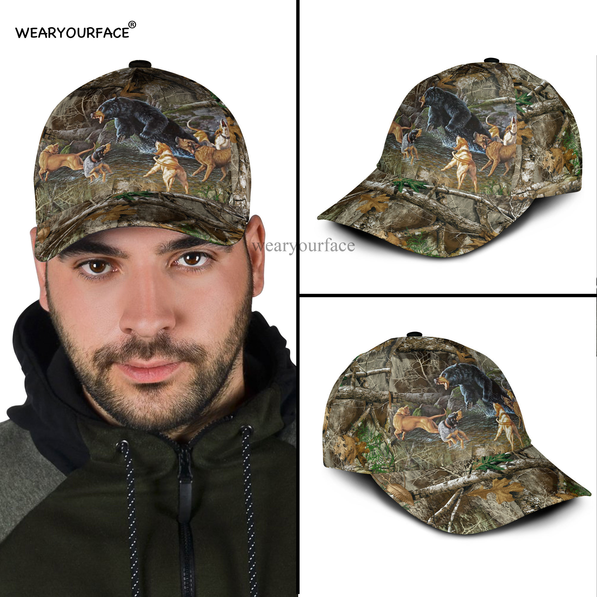 Baseball Cap Deer Hunting Wild - Hunting Dog Outdoor avaliação e preço