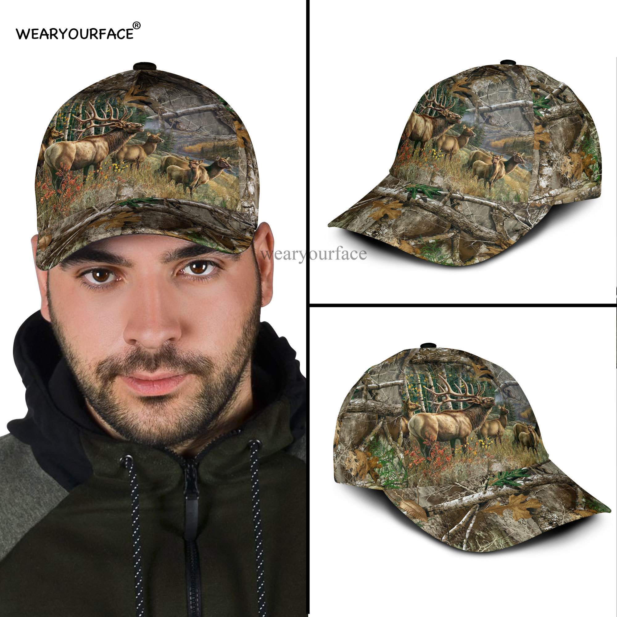 Baseball Cap Deer Hunting Wild - Hunting Dog Outdoor avaliação e preço