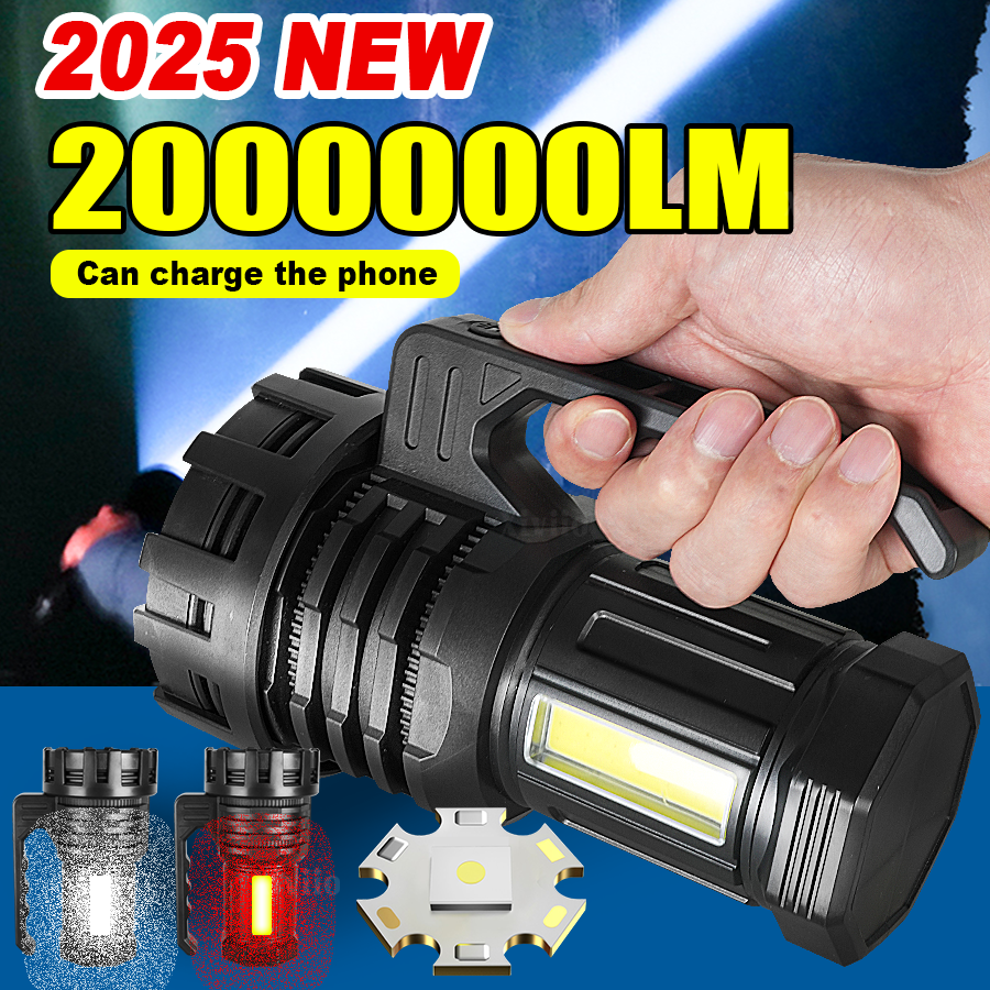 2025 NEW Powerful Search Flash - Tactical Flashlight Rechargeable avaliação e preço