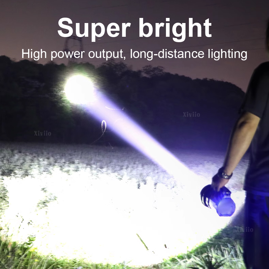 2025 NEW Powerful Search Flash - Tactical Flashlight Rechargeable avaliação e preço