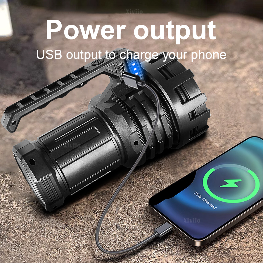 2025 NEW Powerful Search Flash - Tactical Flashlight Rechargeable avaliação e preço