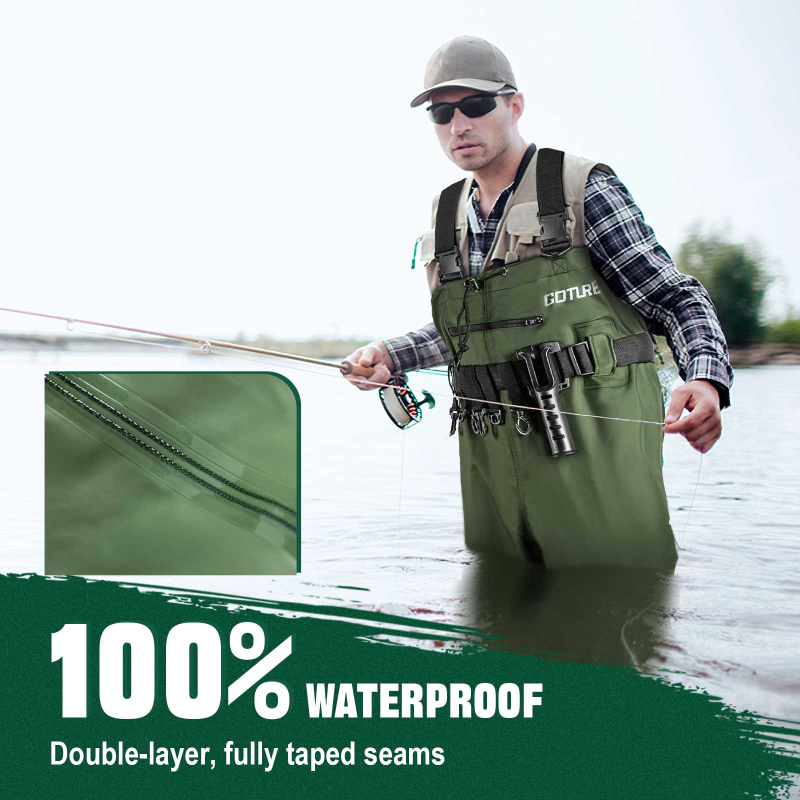 Goture outdoor Waterproof Boot - Outdoor Hunting Boots For Men avaliação e preço