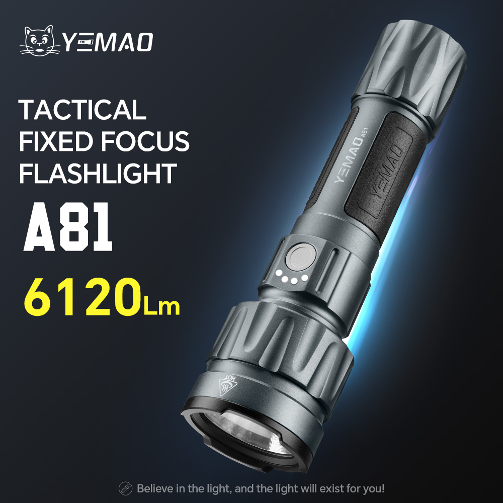 YEMAO-A81 6210LM Flashlight, U - Tactical Flashlight Rechargeable avaliação e preço