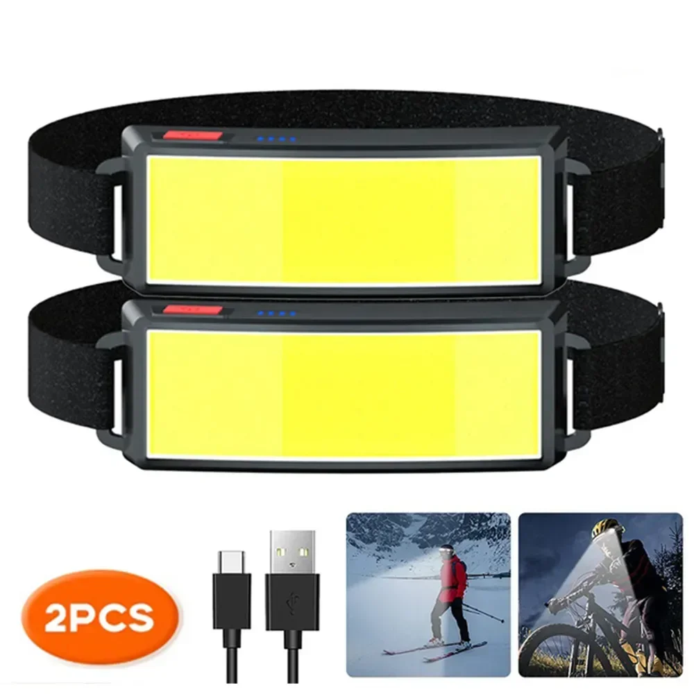 COB Portable LED Headlights Ou - Outdoor Hunting And Fishing avaliação e preço