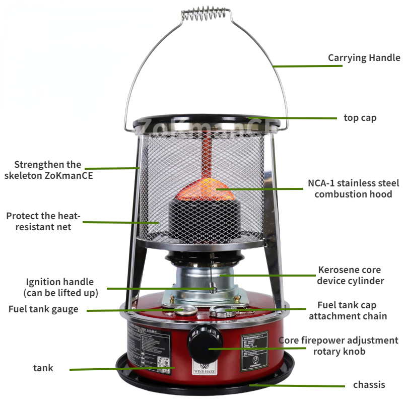 4.5L Portable Kerosene Stove H - Outdoor Hunting Heater avaliação e preço