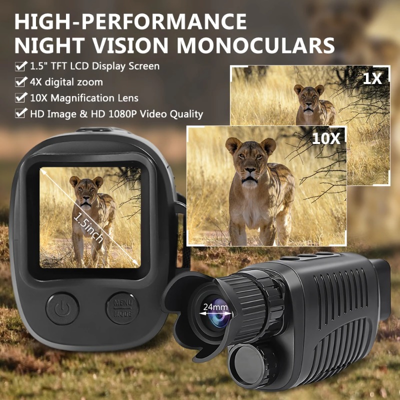 5X Zoom Digital Monocular Infr - Outdoor Hunting Digital Night Vision avaliação e preço