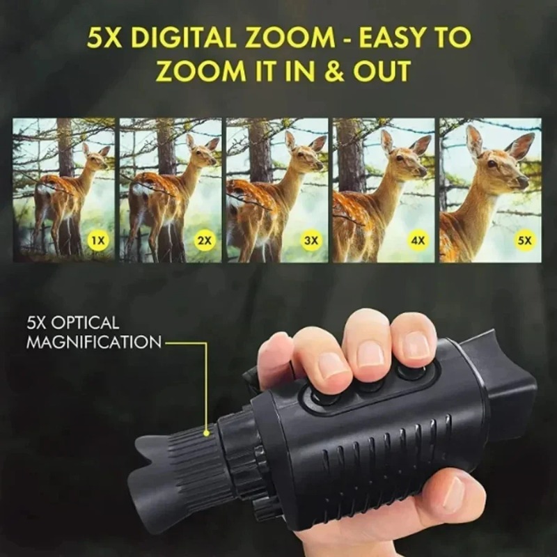 5X Zoom Digital Monocular Infr - Outdoor Hunting Digital Night Vision avaliação e preço