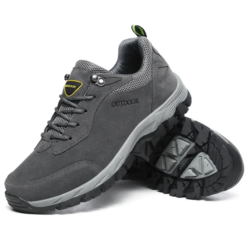 Men's Hiking Shoes Suede Leath - Outdoor Hunting Boots For Men avaliação e preço