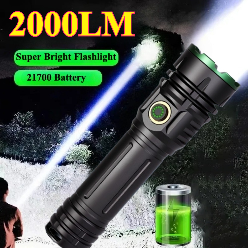 2000LM Super Bright Led Flashl - Tactical Flashlight Rechargeable avaliação e preço