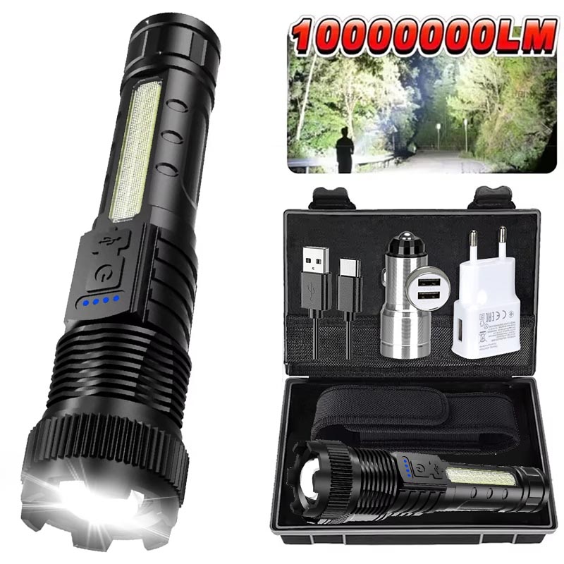 Ultra-bright LED Flashlight Re - Tactical Flashlight Rechargeable avaliação e preço