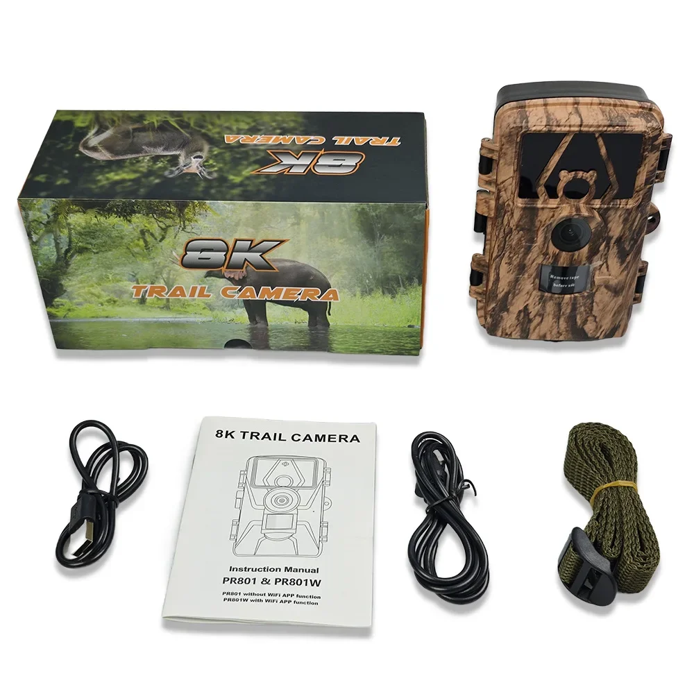 PR801W WIFI 8K 60MP Digital Tr - Outdoor Hunting Digital Night Vision avaliação e preço