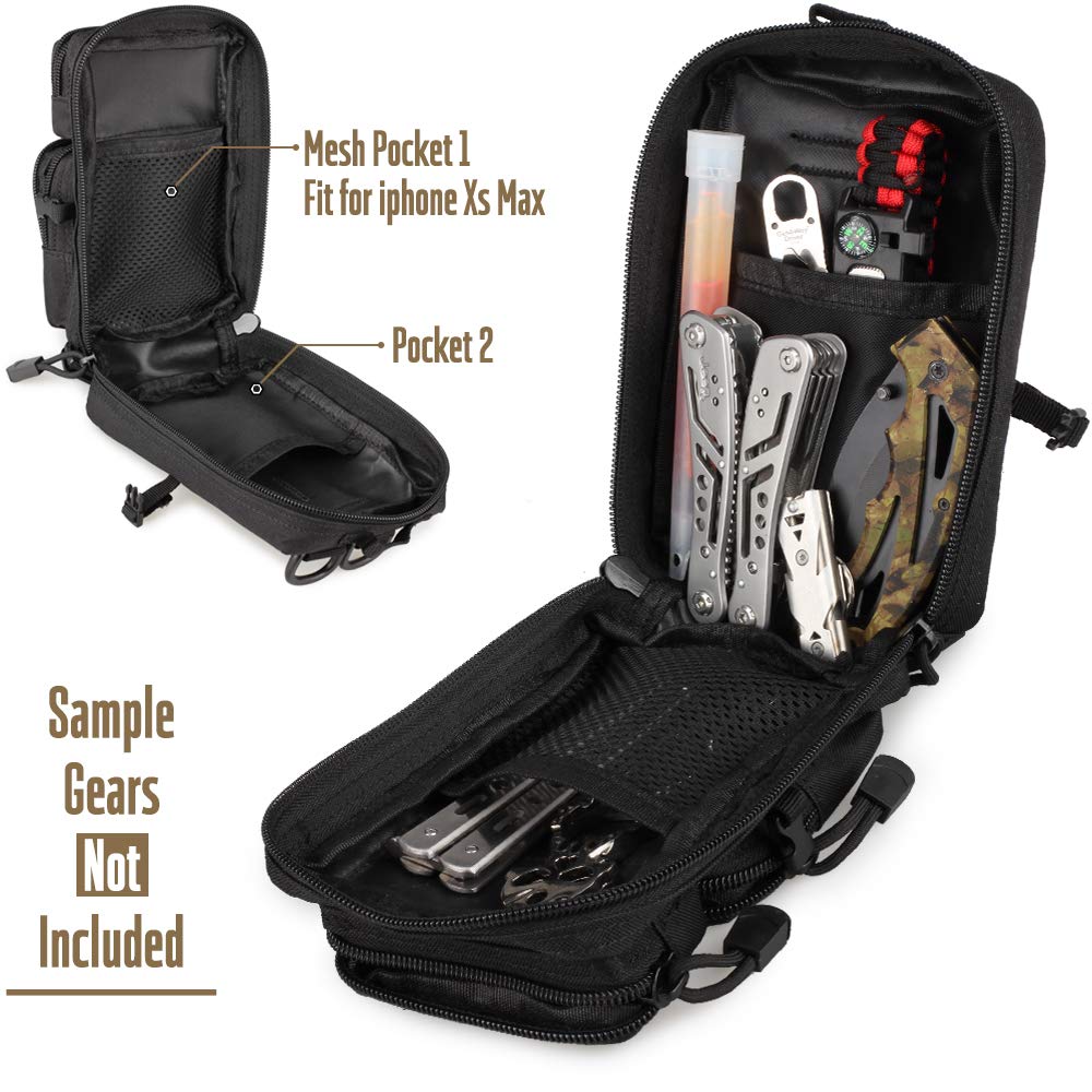 Mini Molle Utility Pouch, EDC  - Outdoor Hunting Gear Storage avaliação e preço