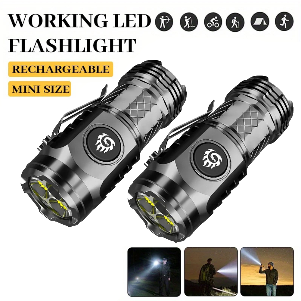 High Strong Power LED Flashlig - Tactical Flashlight Rechargeable avaliação e preço