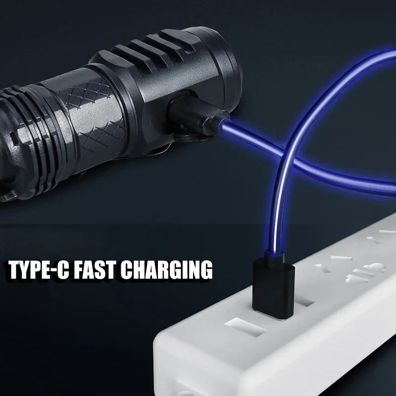High Strong Power LED Flashlig - Tactical Flashlight Rechargeable avaliação e preço