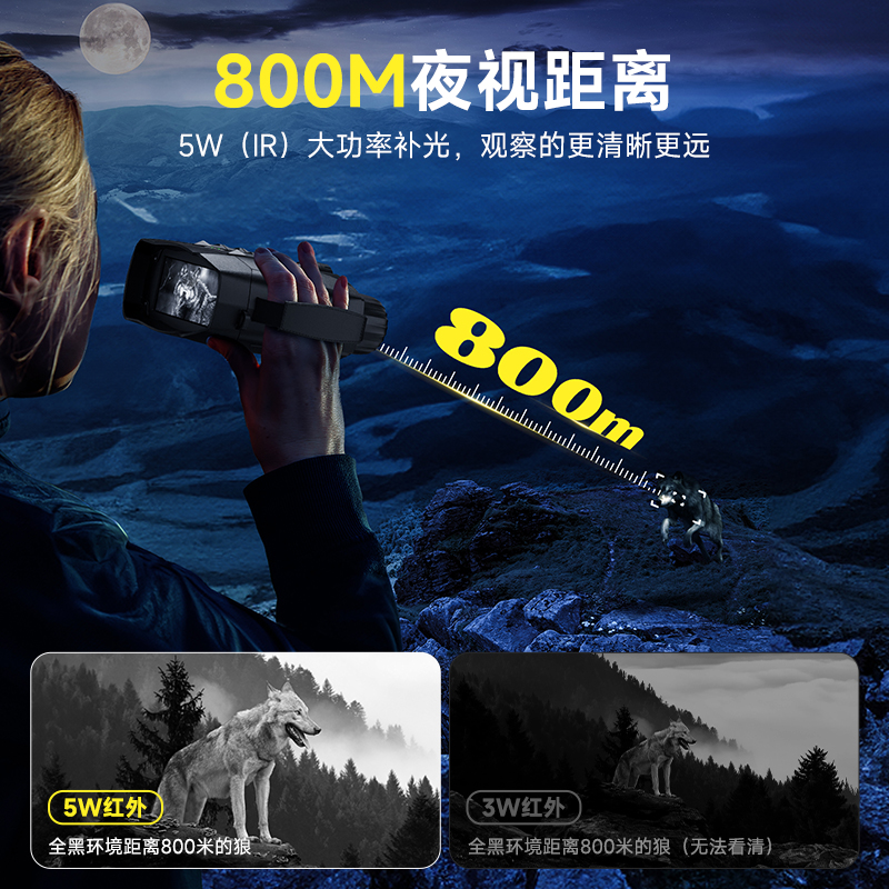 Night Vision Scouting Device 8 - Outdoor Hunting Digital Night Vision avaliação e preço