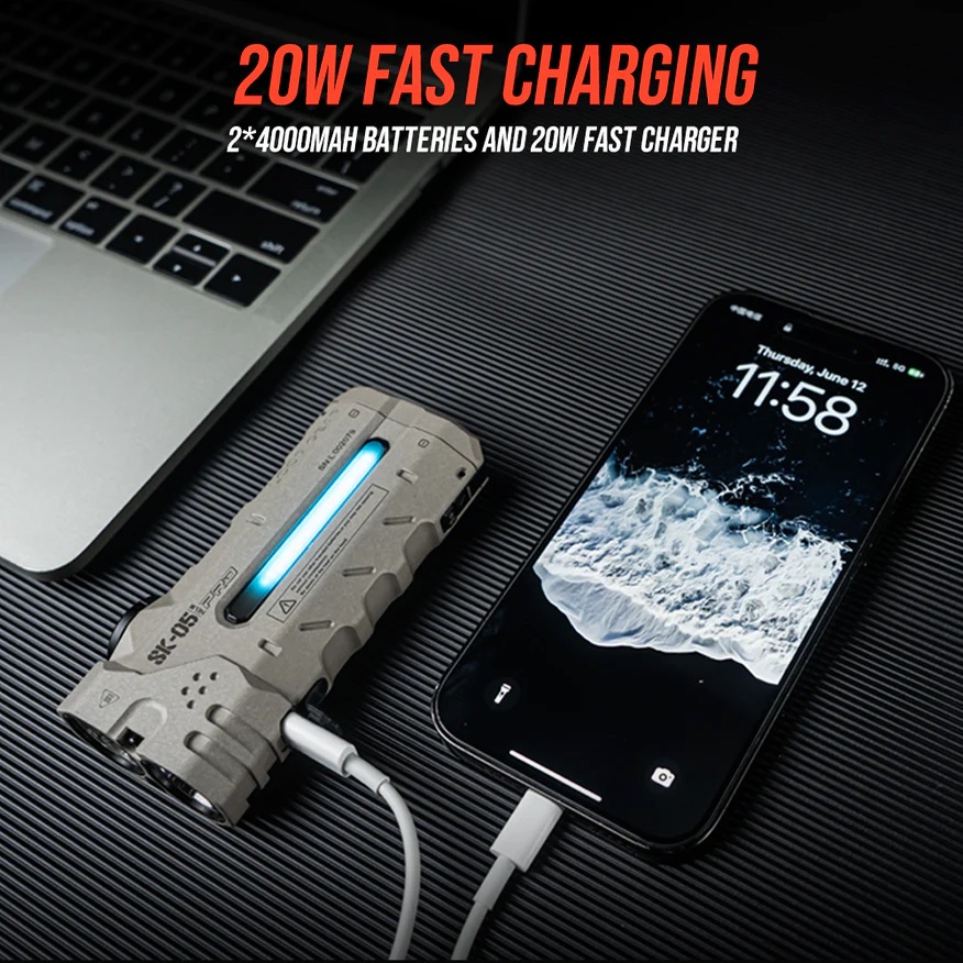 LOOP Multi functional MAO Flat - Tactical Flashlight Rechargeable avaliação e preço