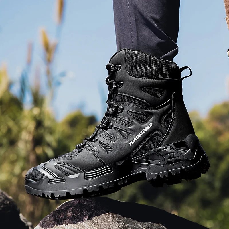 Men's Outdoor Hiking Tactical  - Outdoor Hunting Boots For Men avaliação e preço