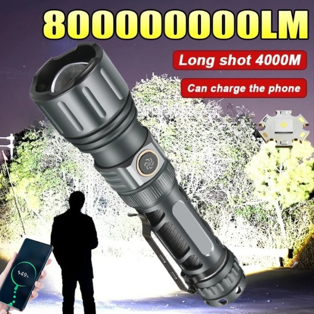 Super Bright Flashlight Portab - Tactical Flashlight Rechargeable avaliação e preço