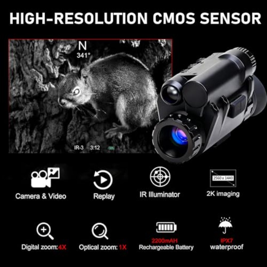 Digital 4X Zoom Night Vision M - Outdoor Hunting Digital Night Vision avaliação e preço