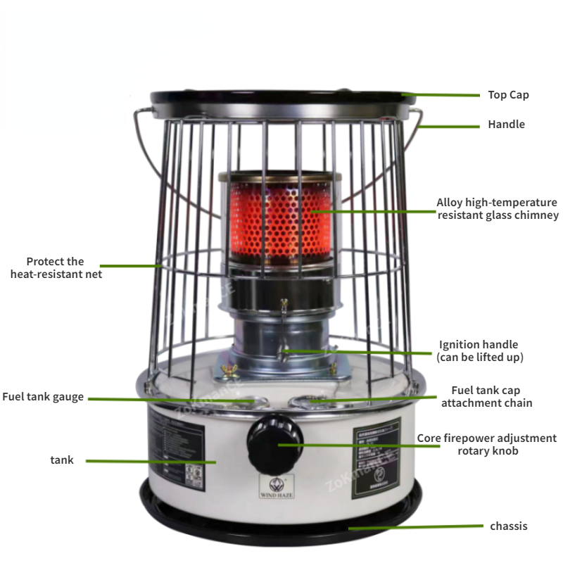 6L Kerosene Space Heater Porta - Outdoor Hunting Heater avaliação e preço