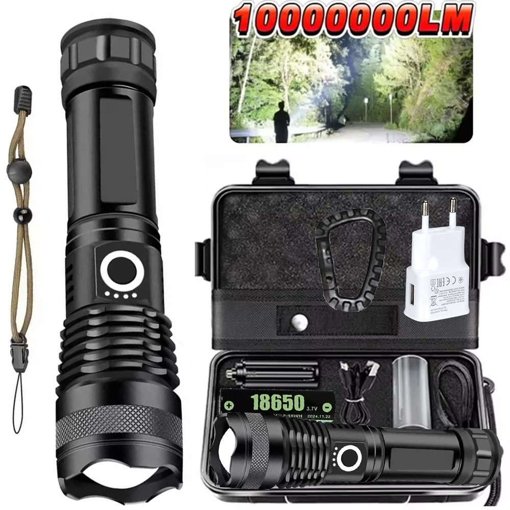 High Power LED Flashlight Rech - Tactical Flashlight Rechargeable avaliação e preço