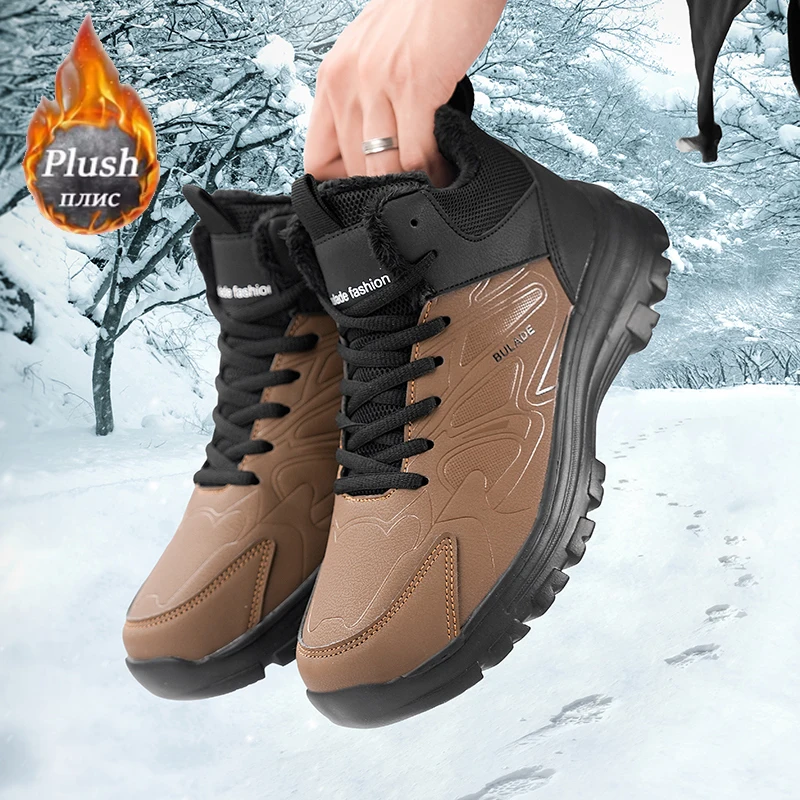 ELUVA Men Snow Boots Waterproo - Outdoor Hunting Boots For Men avaliação e preço