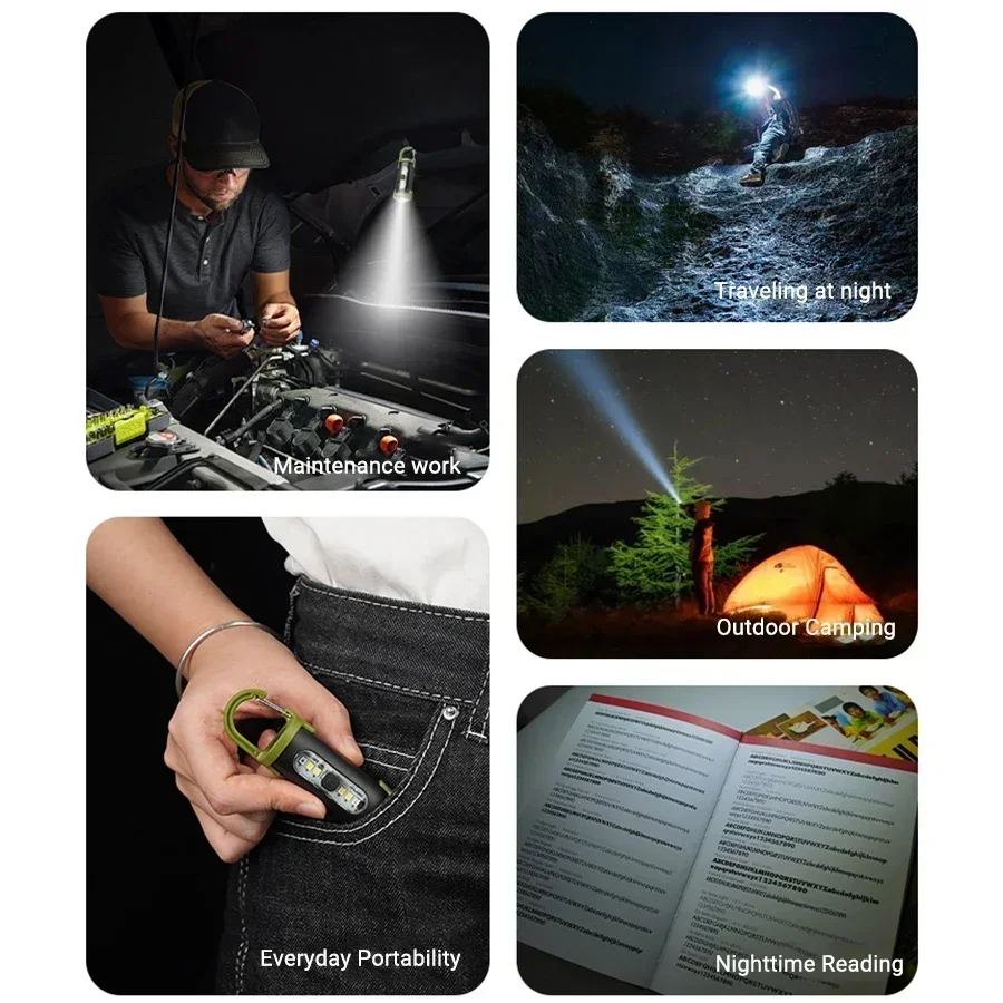 Powerful EDC LED Flashlight Ke - Tactical Flashlight Rechargeable avaliação e preço