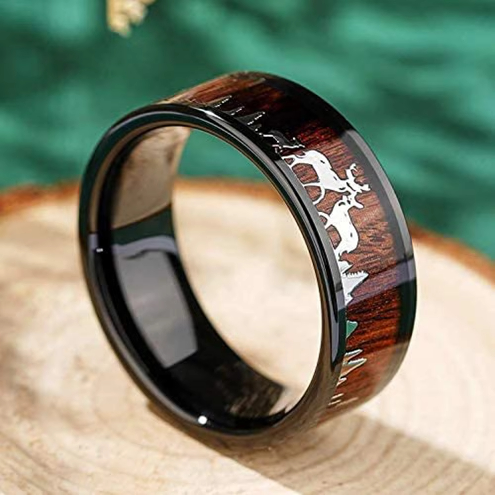 Fashion 8mm Koa Wood Inlay Dee - Wildman Hunting & Outdoor Photos avaliação e preço