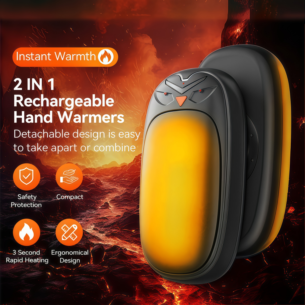 Hand Warmers 2000mAh*2 Recharg - Outdoor Hunting Heater avaliação e preço