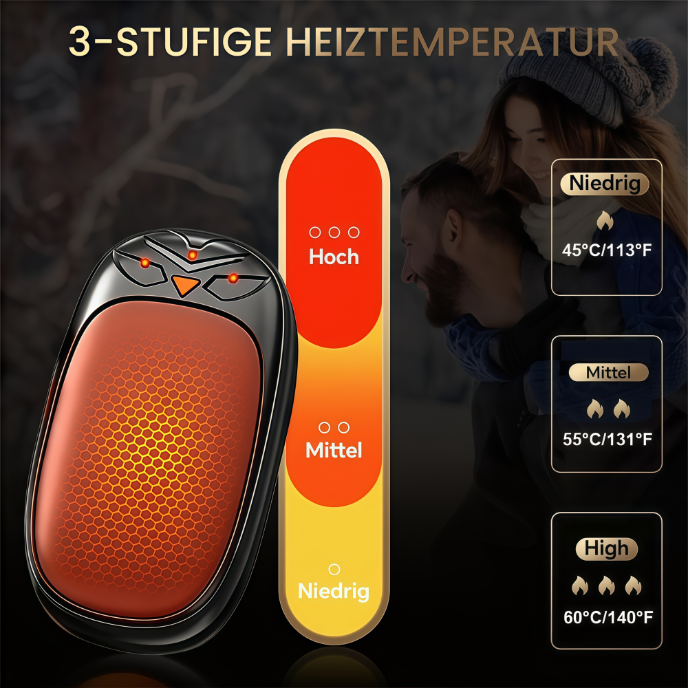 Hand Warmers 2000mAh*2 Recharg - Outdoor Hunting Heater avaliação e preço