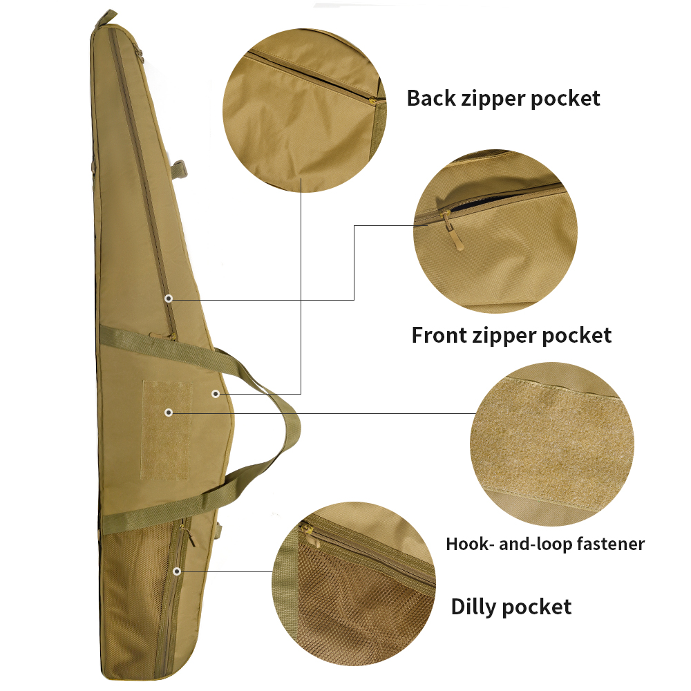 51 Inch Soft Thickened Padded  - Outdoor Hunting Gear Storage avaliação e preço