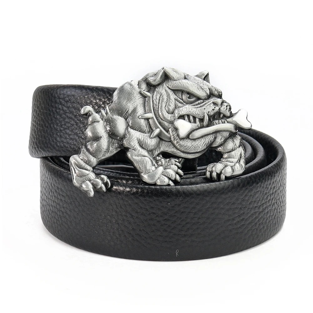 Pit Bull Dog Fangs Belt Buckle - Hunting Dog Outdoor avaliação e preço