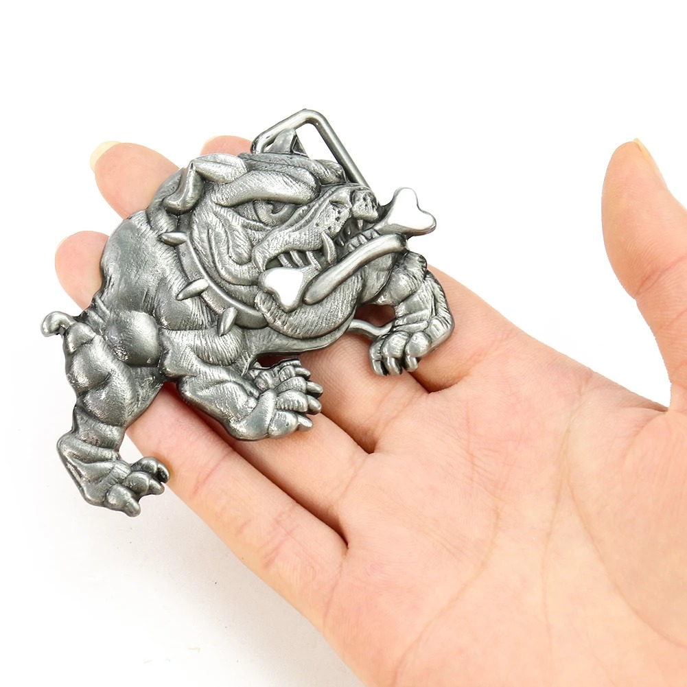 Pit Bull Dog Fangs Belt Buckle - Hunting Dog Outdoor avaliação e preço