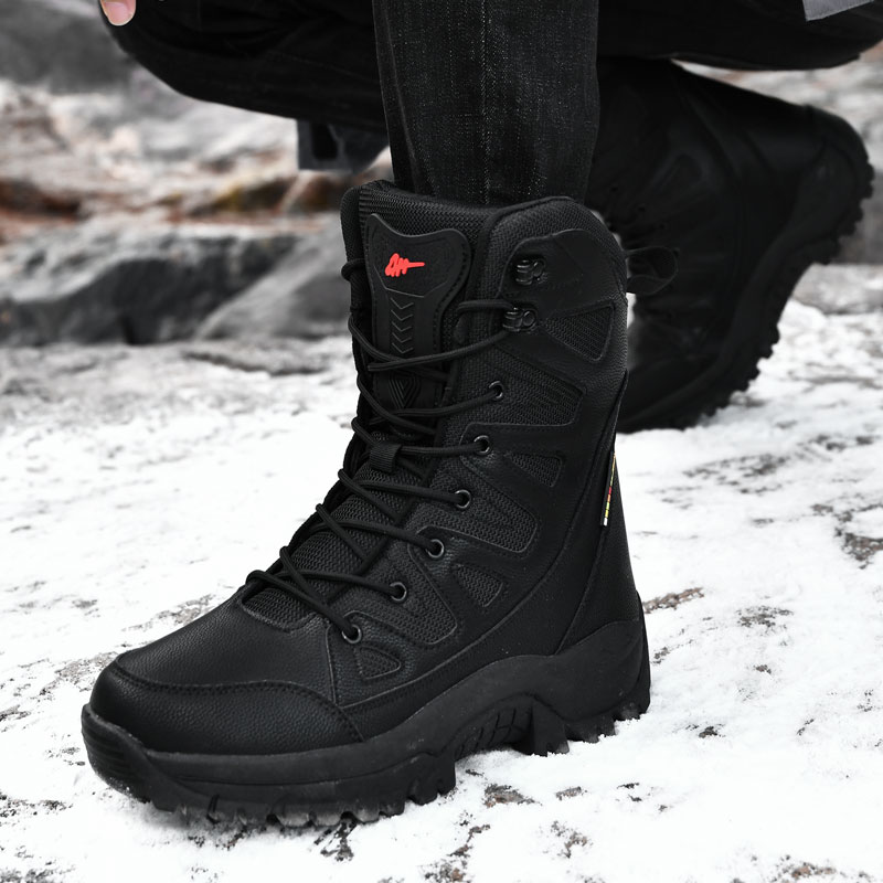 Men Motorcycle Tactical Boots  - Outdoor Hunting Boots For Men avaliação e preço