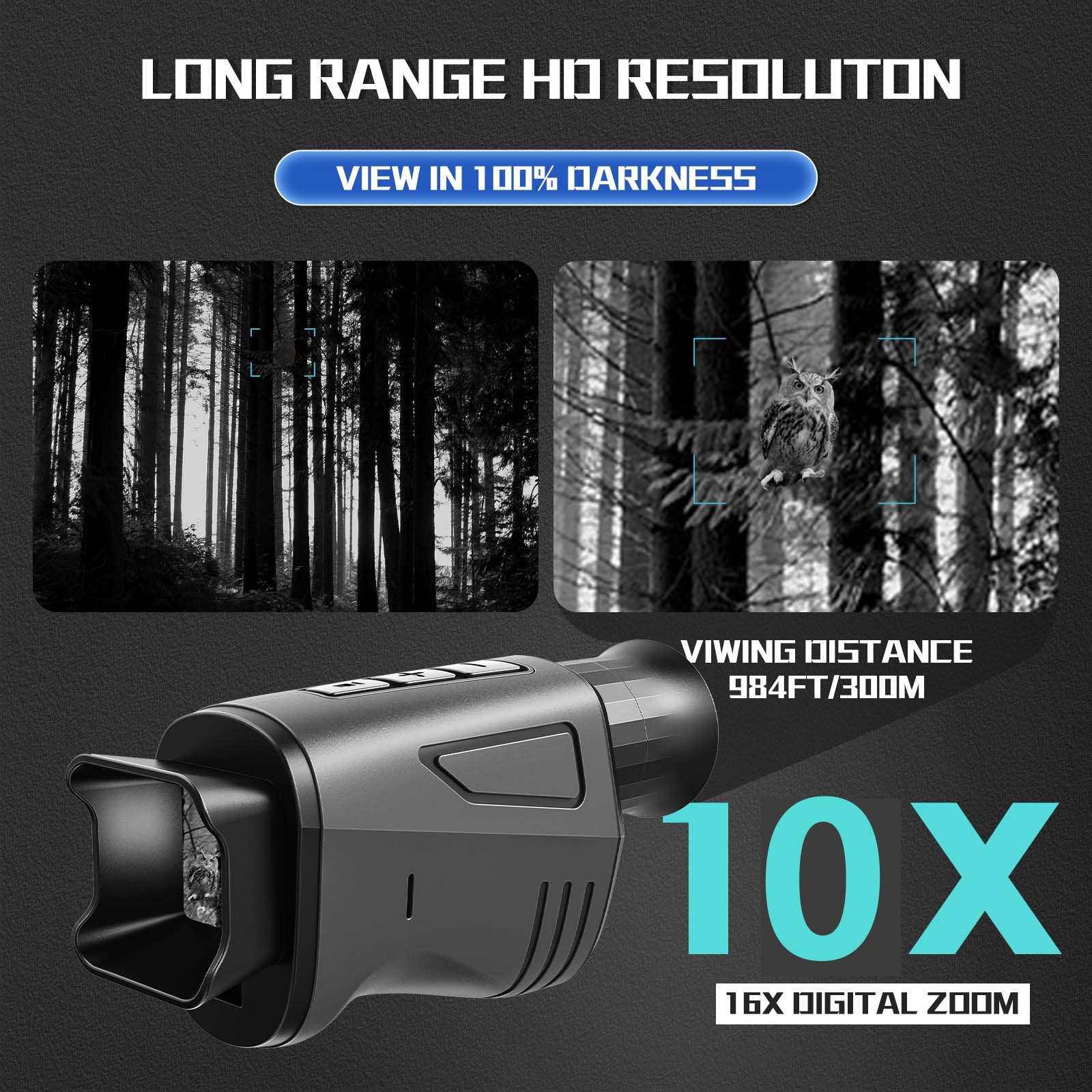 1080P HD Monocular Night Visio - Outdoor Hunting Digital Night Vision avaliação e preço